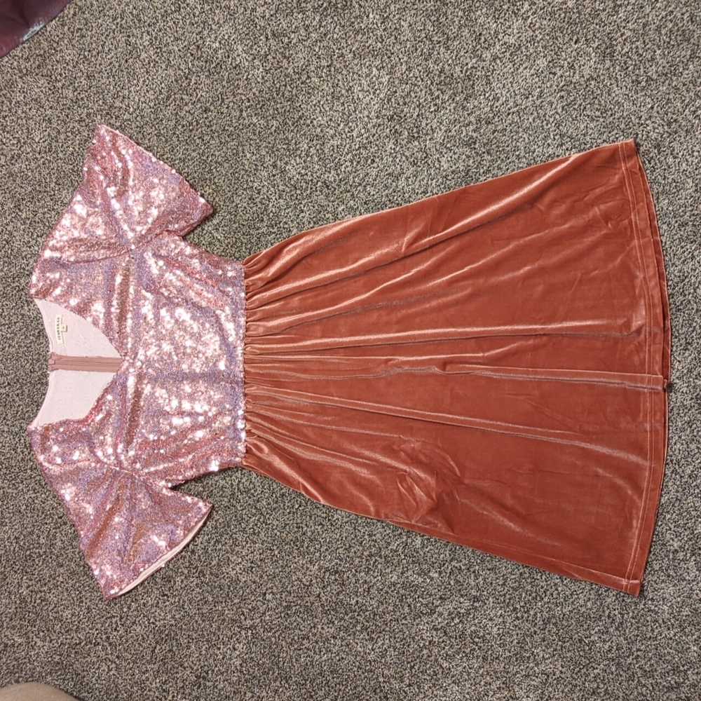 Pink Sequin JessaKae Party Dress